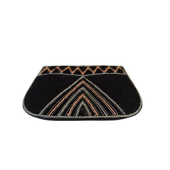 Aarong Beaded Embroidered Black Clutch - Picture 1 of 3